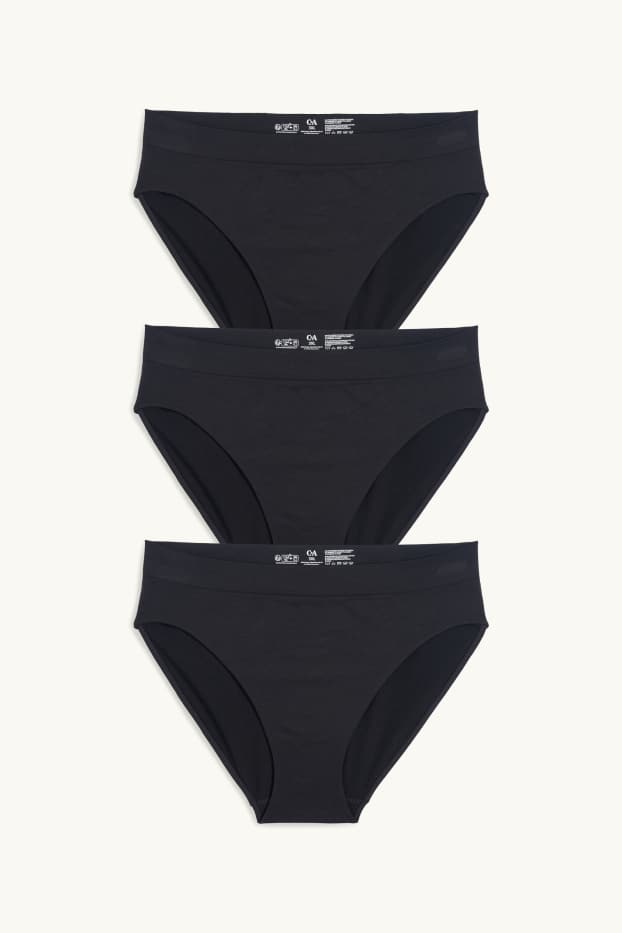 Dona - Paquet de 3 - calces - seamless - negre