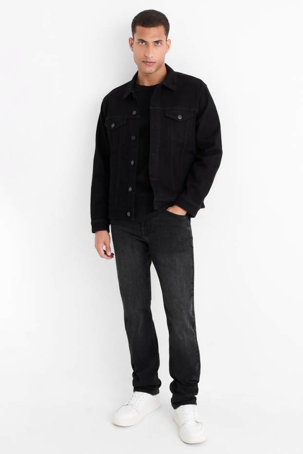 Herren - Straight Jeans - LYCRA® - dunkeljeansgrau