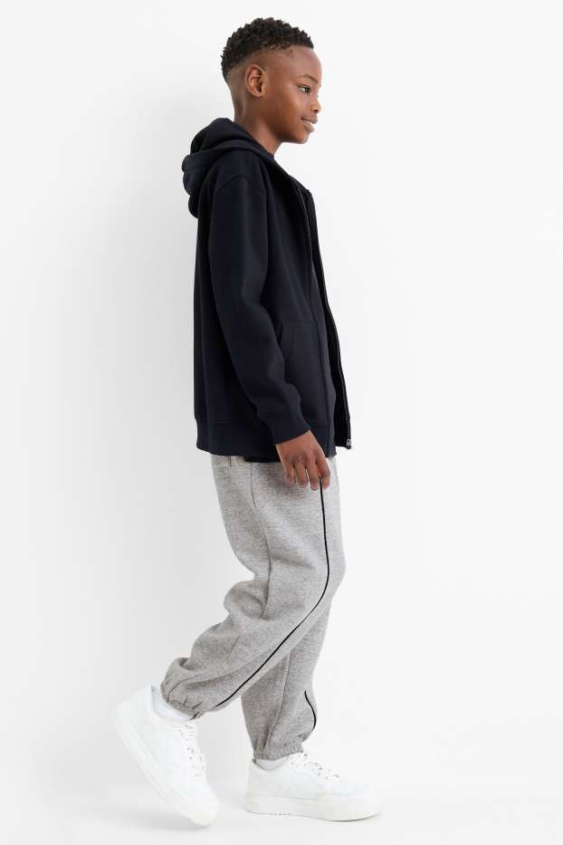 Kinder Buben - Jogginghose - hellgrau-melange