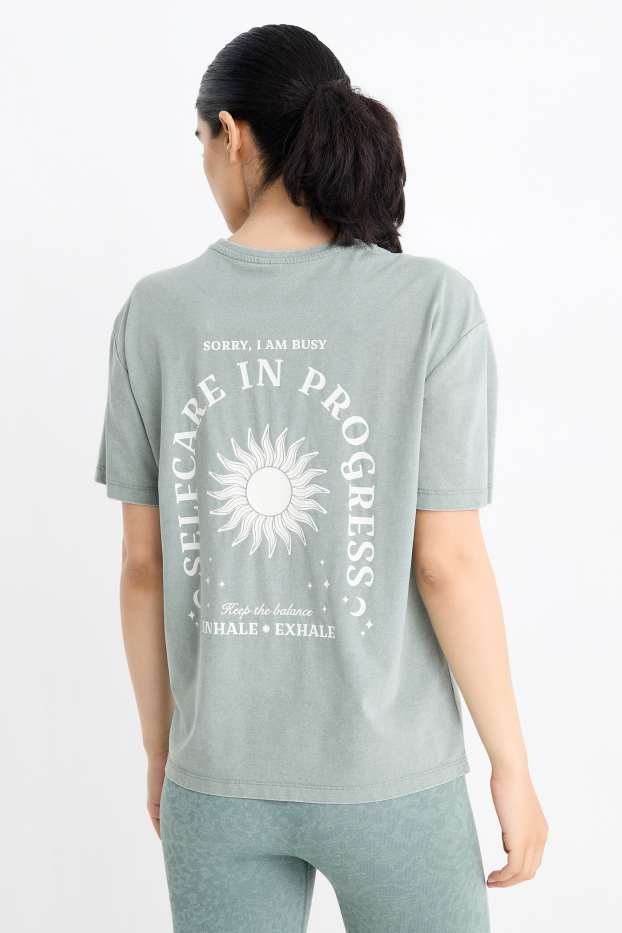 Donna - T-shirt sportiva - verde chiaro