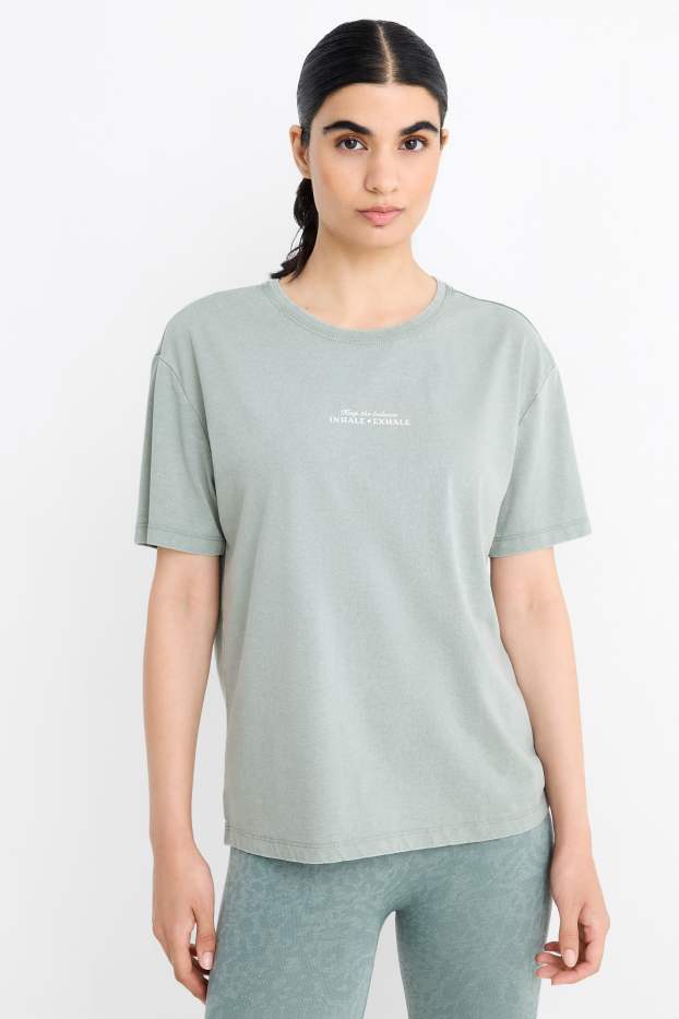 Donna - T-shirt sportiva - verde chiaro