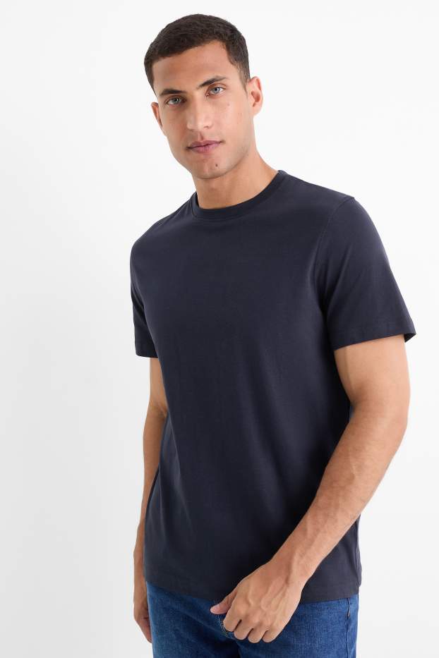 Herren - T-Shirt - Regular Fit - dunkelblau