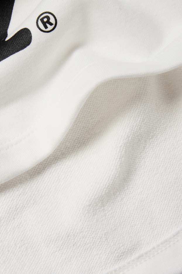 Bambine - New York - set - felpa con cappuccio e top - 2 pezzi - bianco