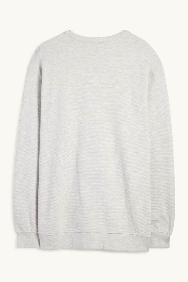 Home - Dessuadora - acanalada - gris clar