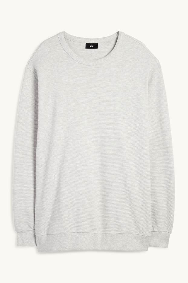 Home - Dessuadora - acanalada - gris clar