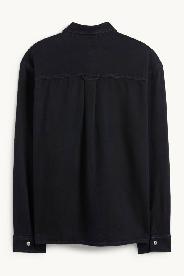 Herren - Jeans-Hemdjacke - Relaxed Fit - Kent - dunkeljeansblau