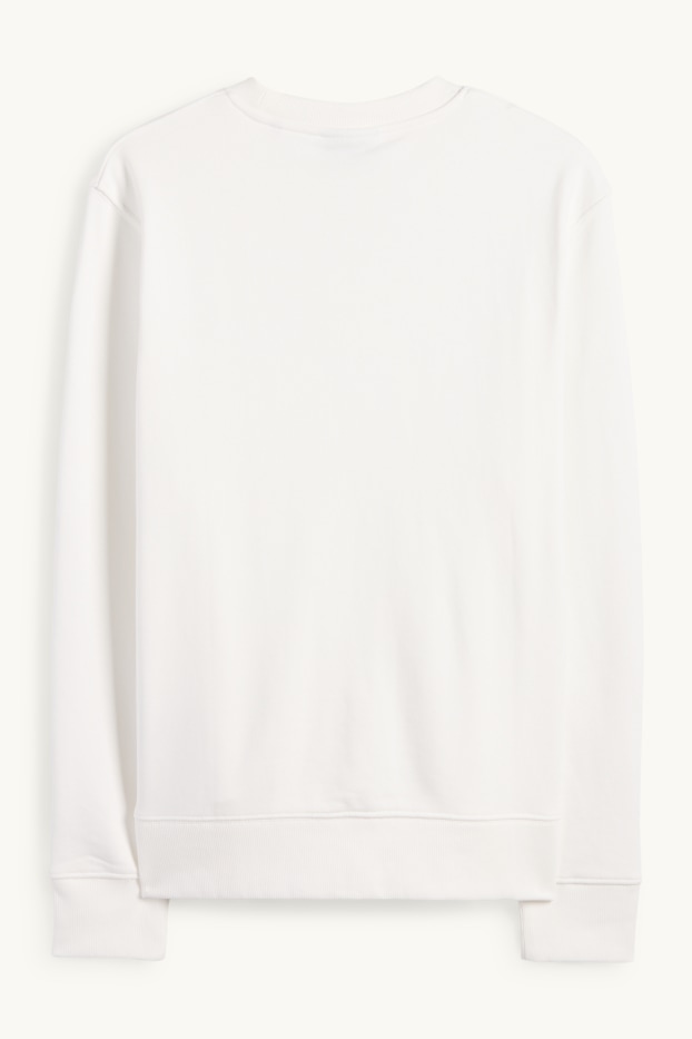 Bărbați - Bluză de molton - alb