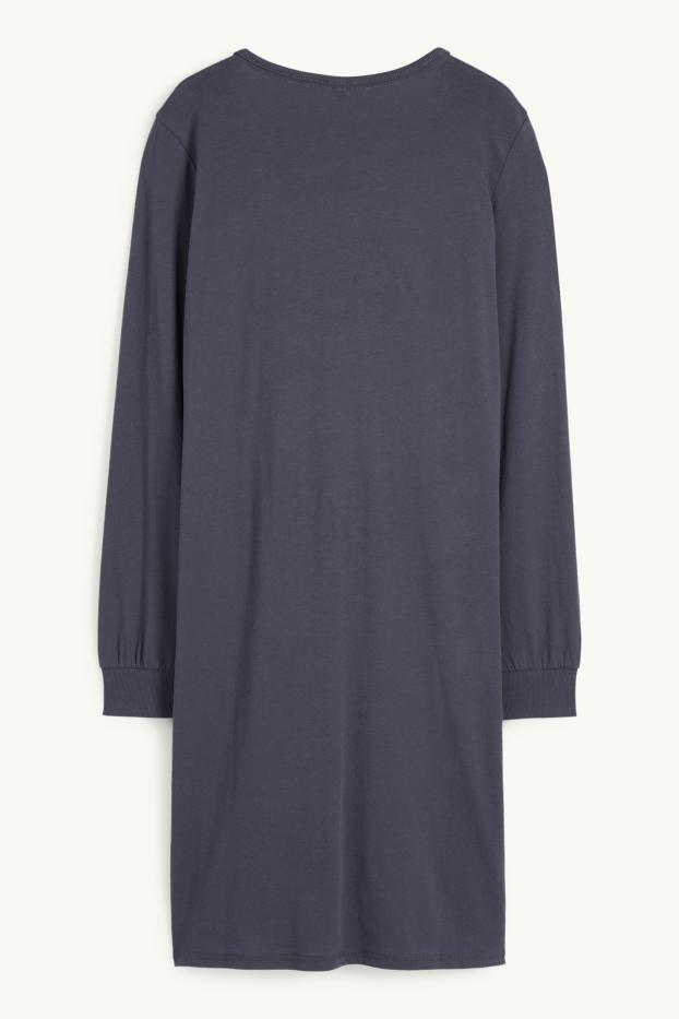 Donna - Camicia da notte - Peanuts - blu scuro