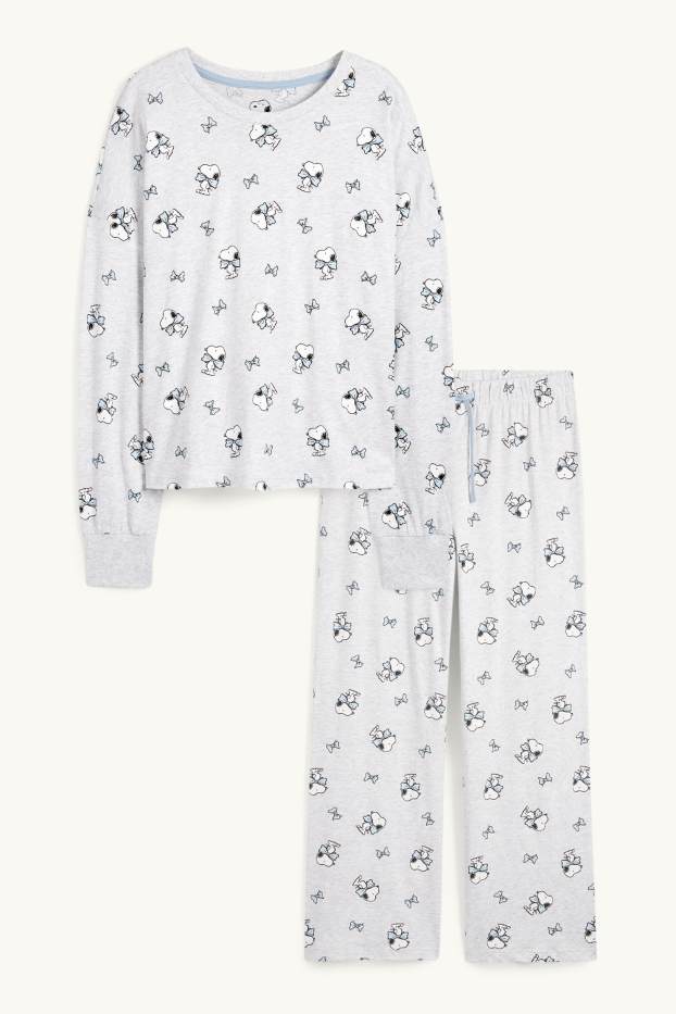 Donna - Pigiama - Peanuts - grigio chiaro melange