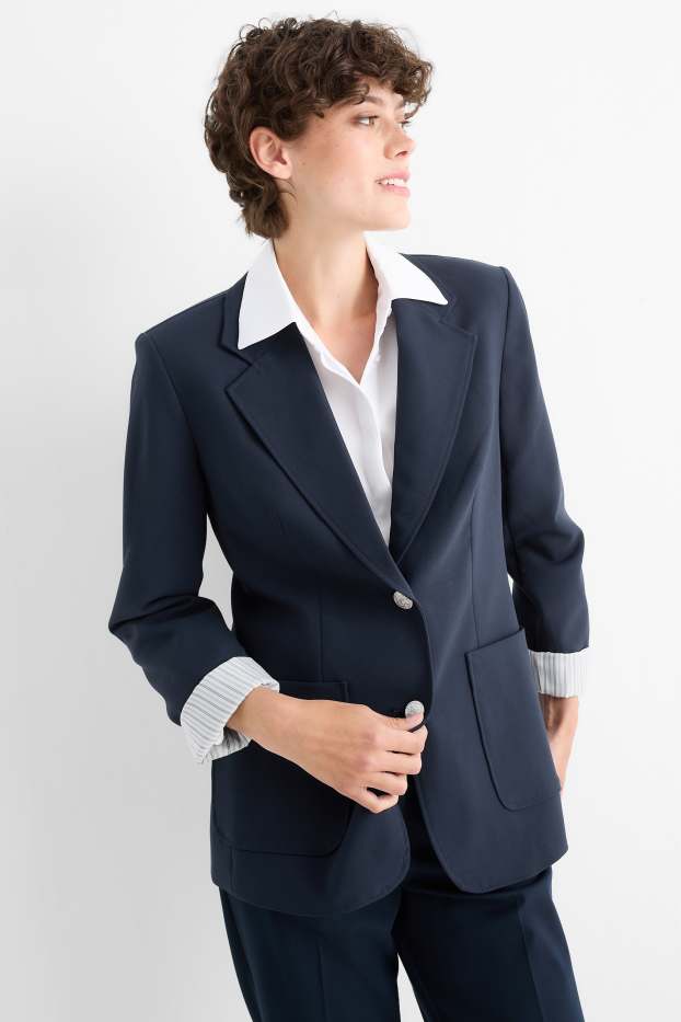 Damen - Business-Blazer - Regular Fit - dunkelblau