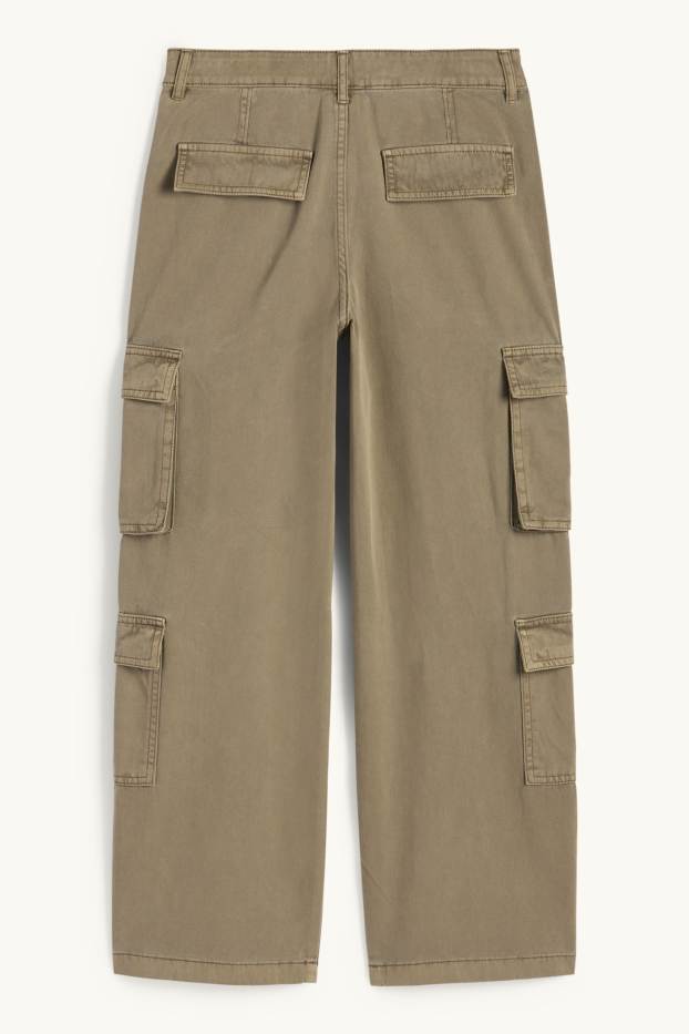 Kinder Mädchen - Cargohose - khaki