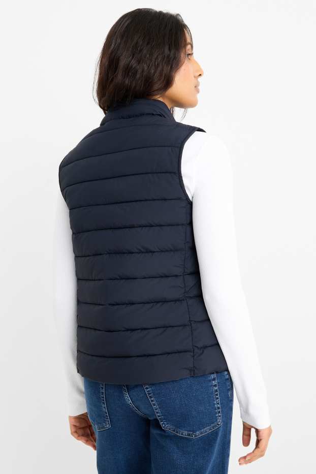 Damen - Steppweste - dunkelblau