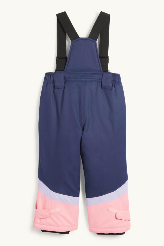 Children Girls - Ski pants - waterproof - dark blue