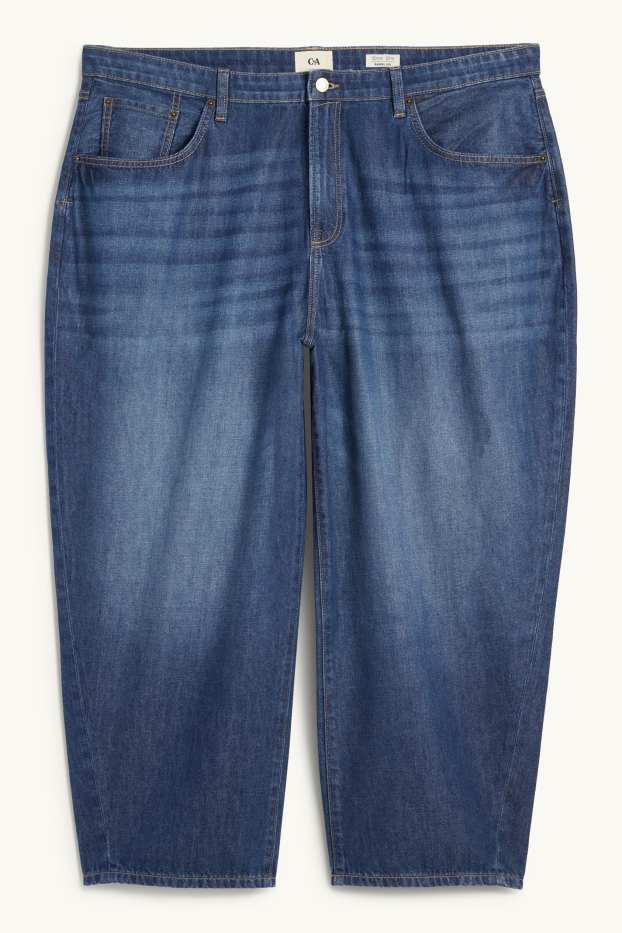 Femmes - Barrel jean - high waist - jean bleu