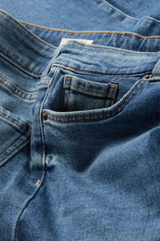 Damen - Flared Jeans - Mid Waist - helljeansblau