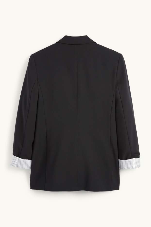 Damen - Business-Blazer - Regular Fit - schwarz