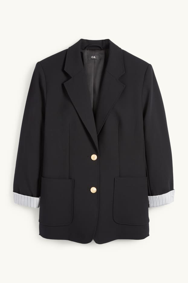 Damen - Business-Blazer - Regular Fit - schwarz