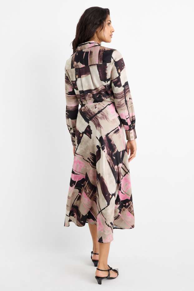 Femmes - Jupe - à motif - beige