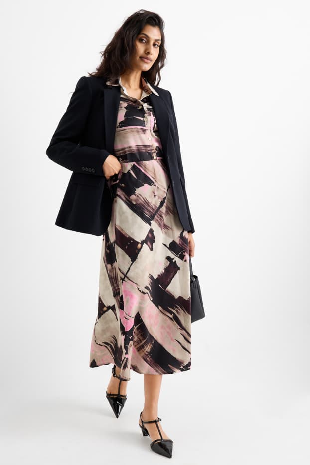 Femmes - Jupe - à motif - beige