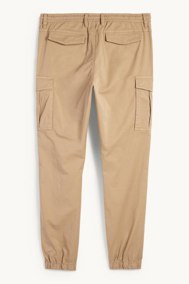 Herren - Cargohose - Tapered Fit - taupe