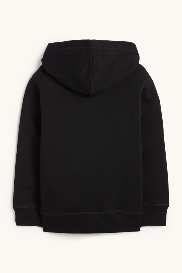 Kinderen: jongens - Halloween - skelet - hoodie - glow in the dark - zwart