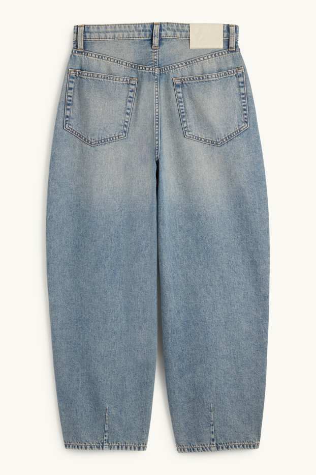 Mujer - Barrel jeans - high waist - vaqueros - azul claro