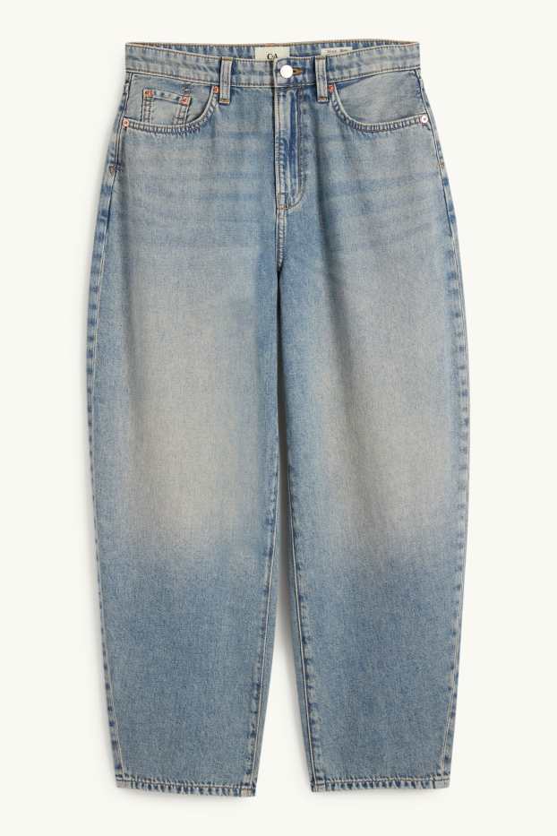 Mujer - Barrel jeans - high waist - vaqueros - azul claro