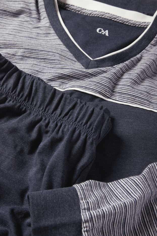 Men - Pyjamas - gray / dark blue