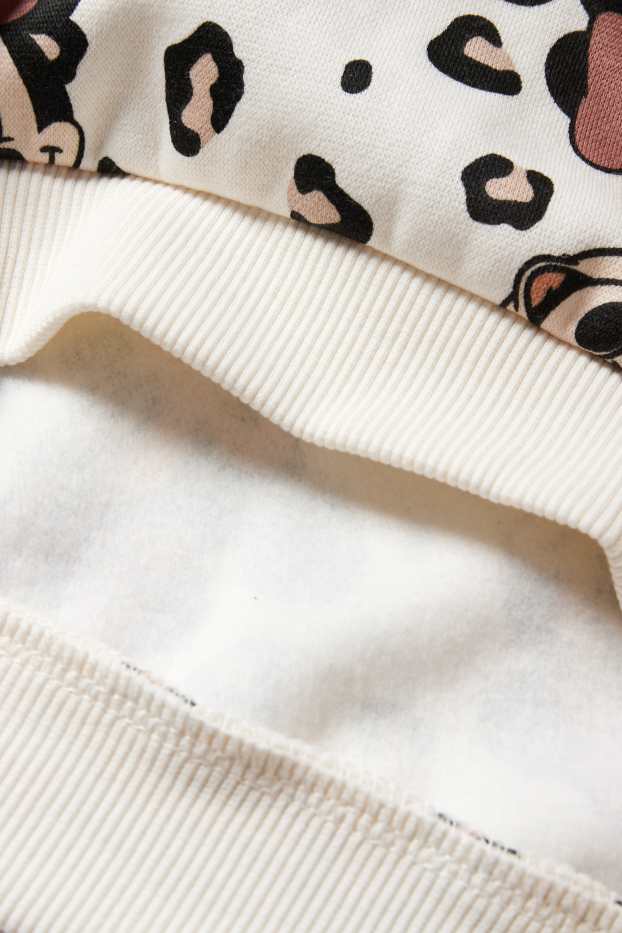 Kinderen: meisjes - Set van 2 - Minnie Mouse - sweatshirt - donker rose