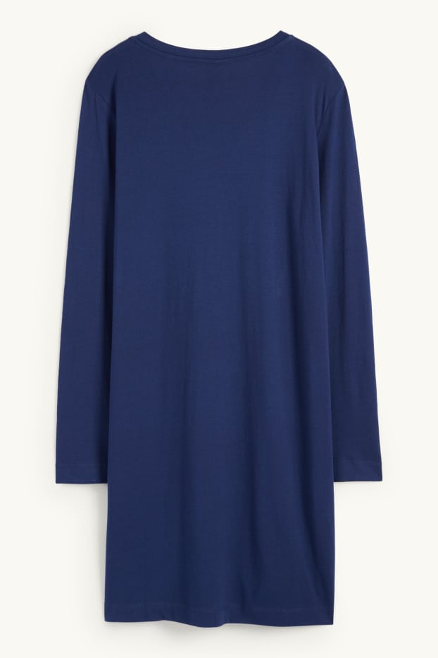 Dames - Nachthemd - donkerblauw