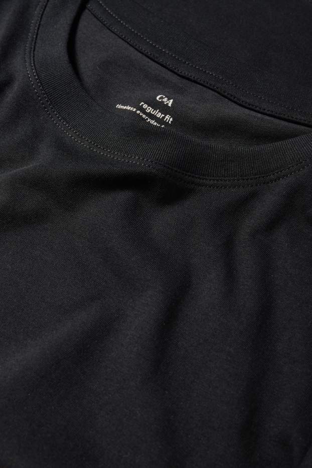 Dames - T-shirt - regular fit - zwart