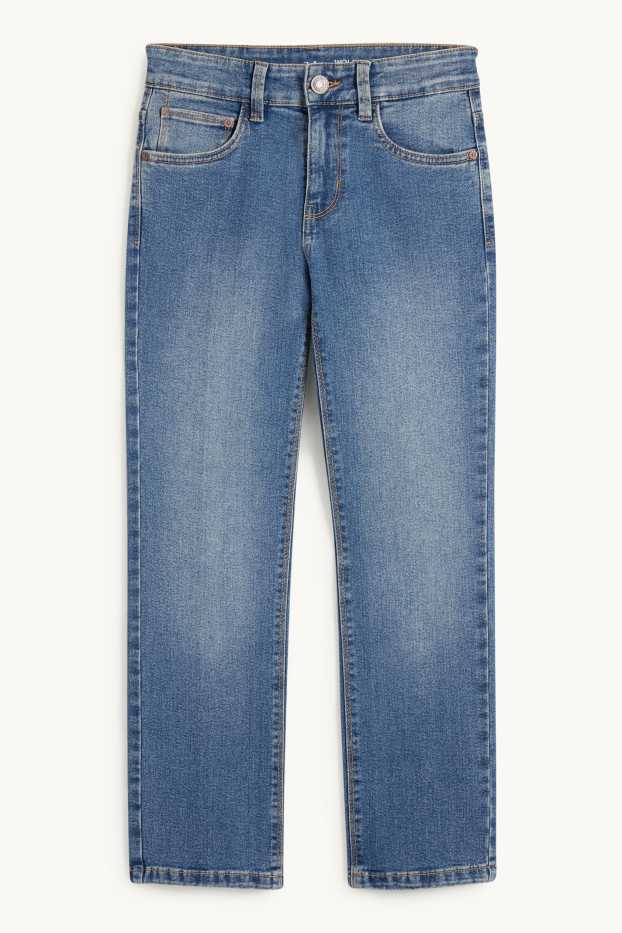 Kinderen: jongens - Straight jeans - jeansblauw