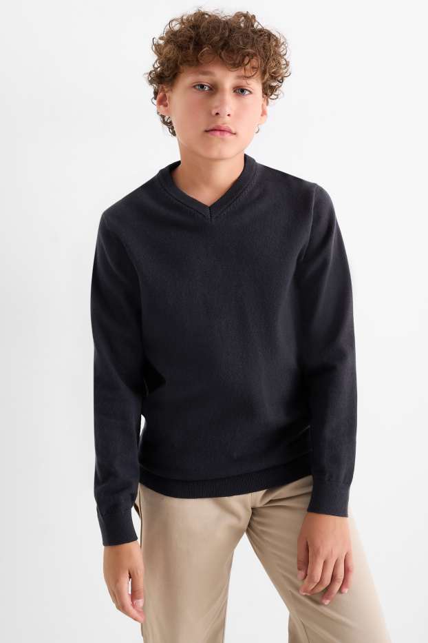 Kinder Jungen - Pullover - dunkelblau