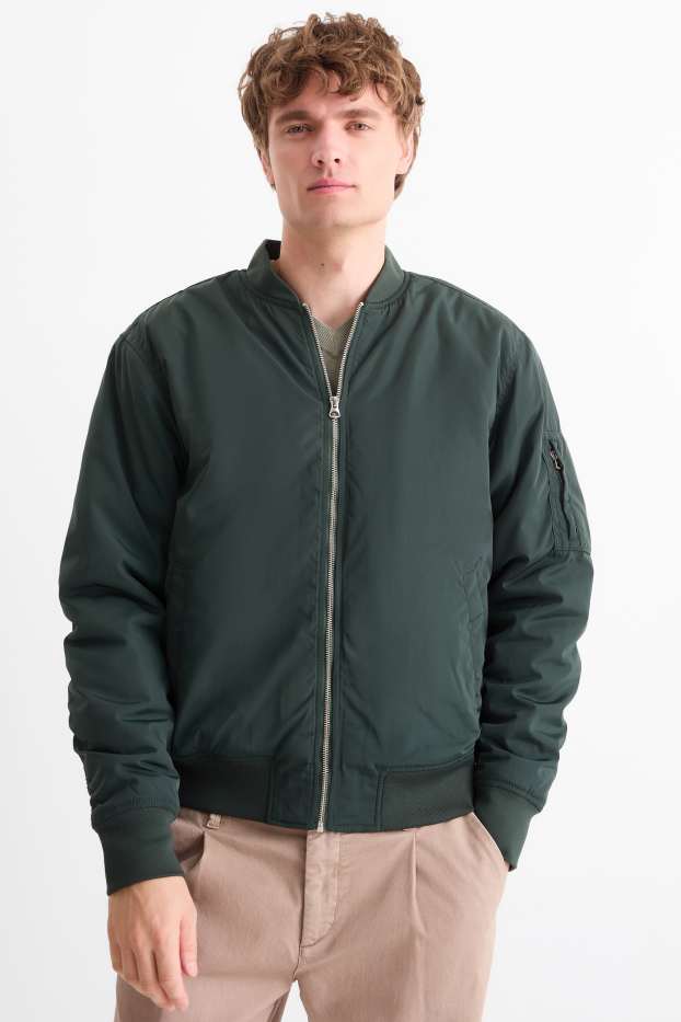 Hommes - Blouson aviateur - vert foncé