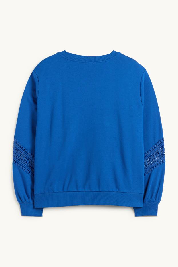 Femei - Bluză de molton - albastru