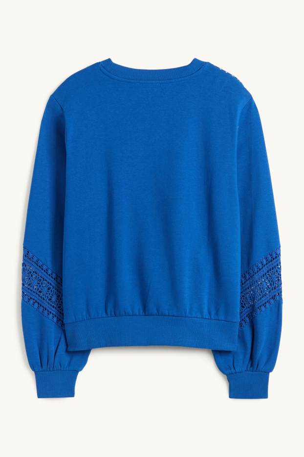 Femei - Bluză de molton - albastru