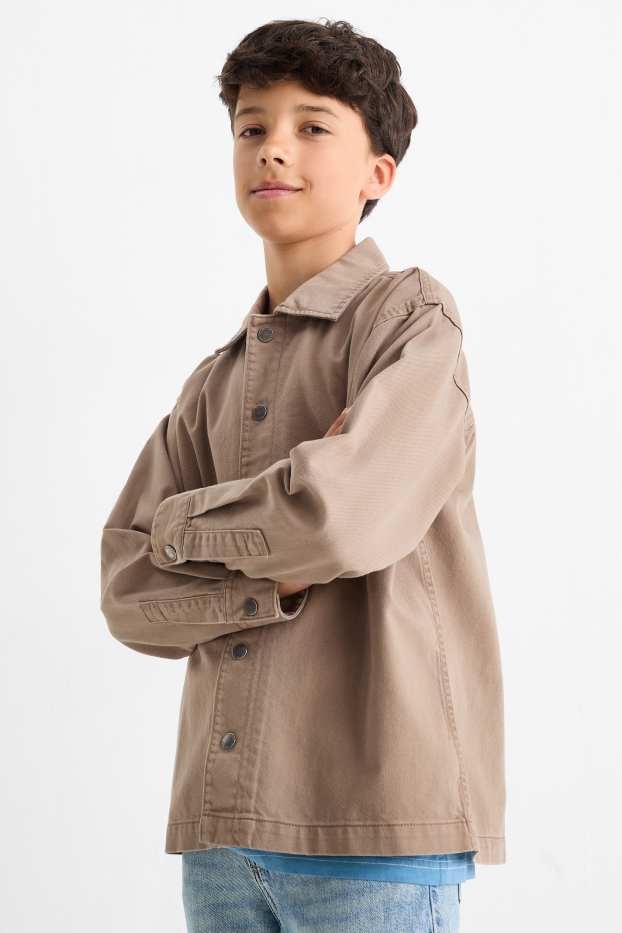 Children Boys - Shirt jacket - light brown