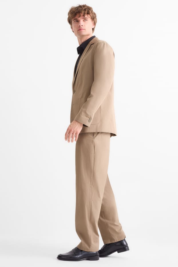 Home - Pantalons combinables - regular fit - marró clar