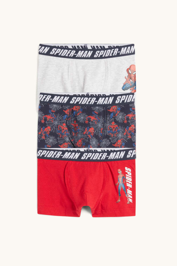 Bambini - Confezione da 3 - Uomo Ragno - boxer - rosso / blu