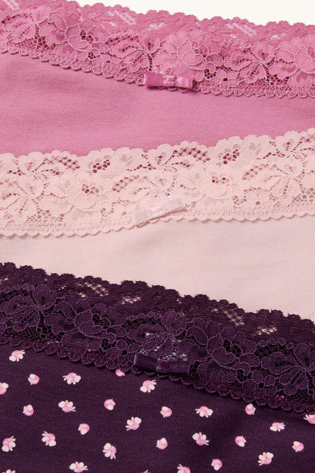 Donna - Confezione da 3 - slip - viola