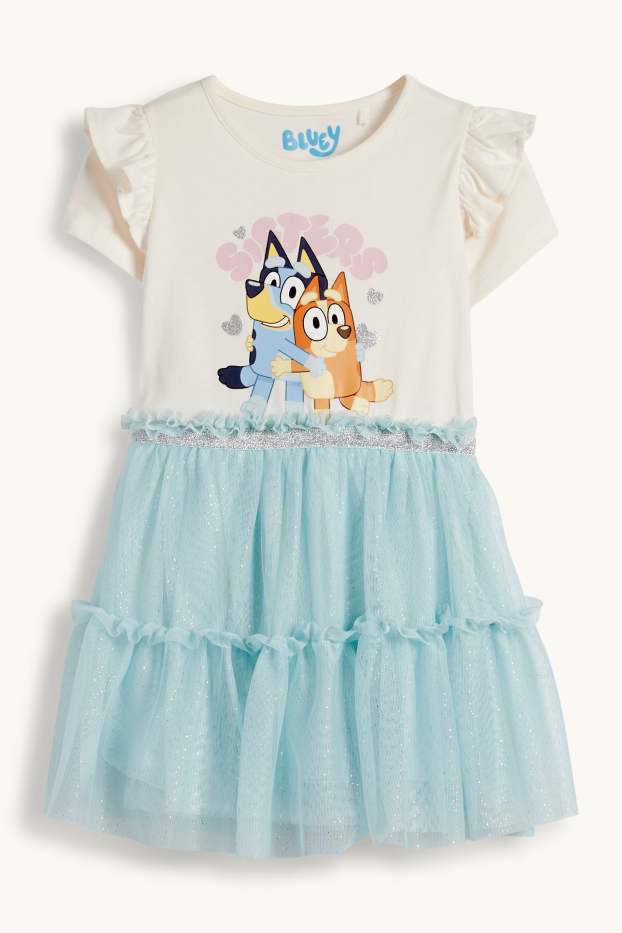 Nena - Bluey - vestit - efecte brillant - blanc trencat