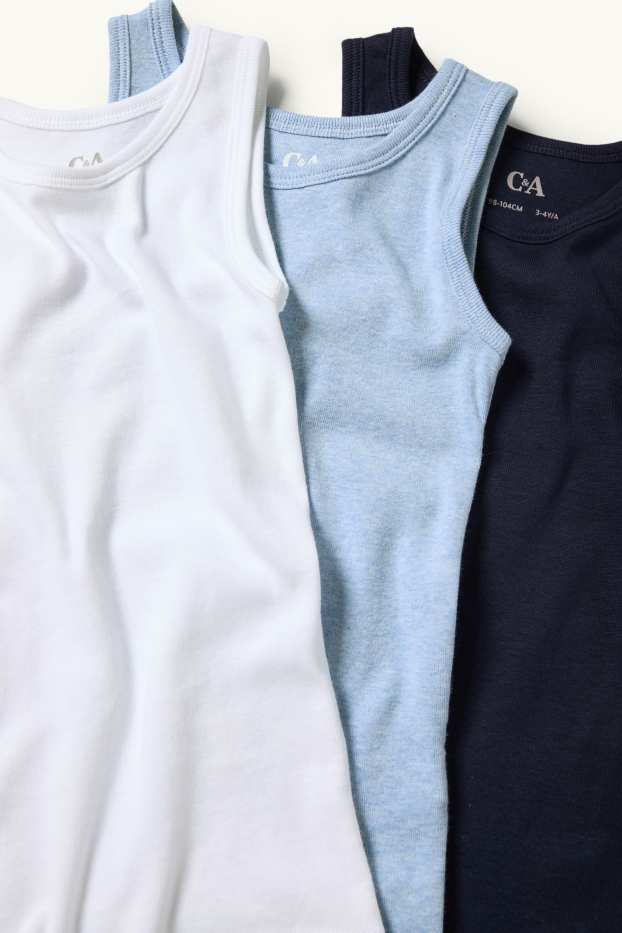 Nen - Paquet de 3 - samarreta interior - blau fosc