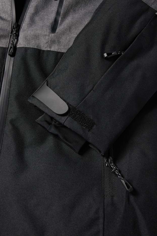 Nen - Jaqueta d’esquí amb caputxa - impermeable - negre