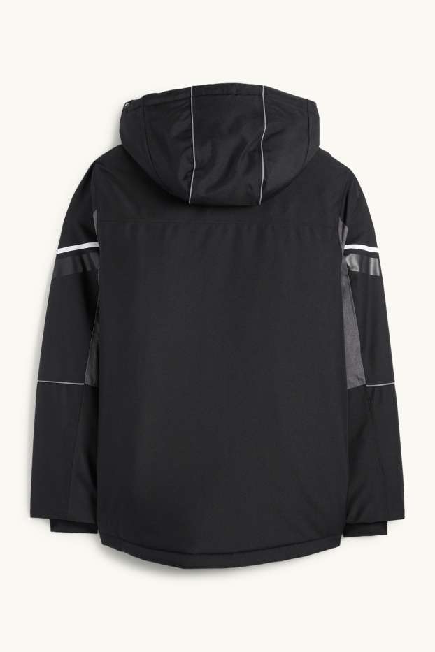 Nen - Jaqueta d’esquí amb caputxa - impermeable - negre