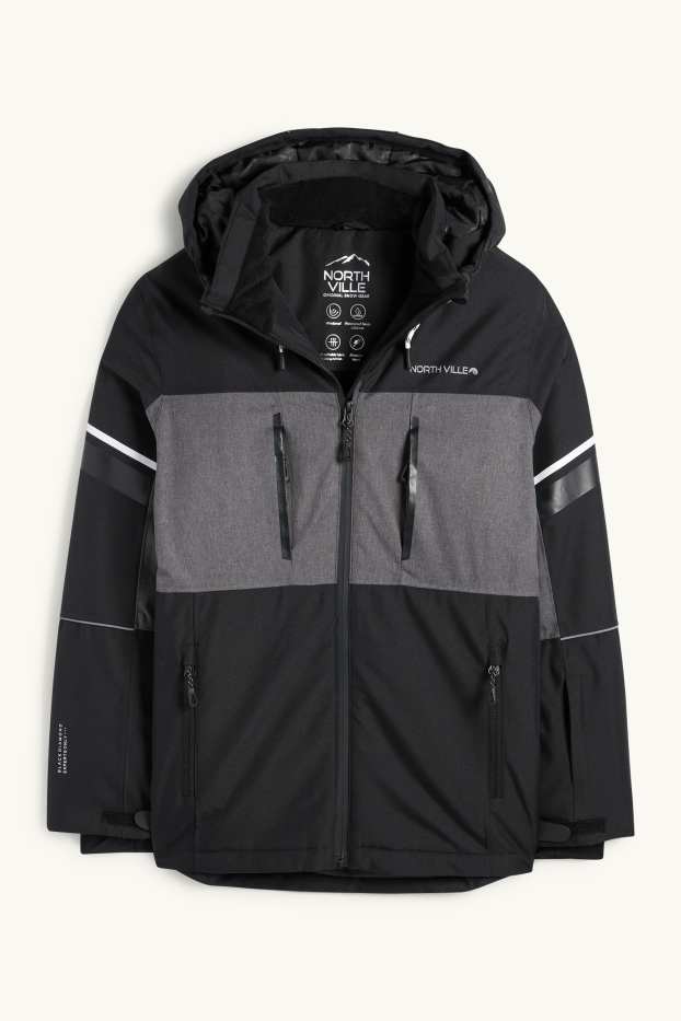 Nen - Jaqueta d’esquí amb caputxa - impermeable - negre