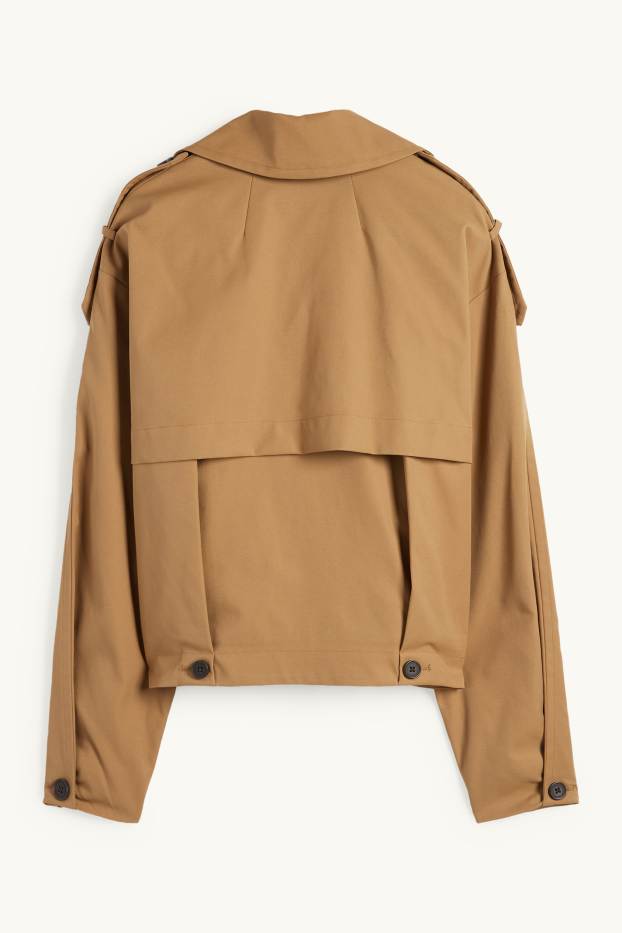 Dona - Gavardina crop - marró