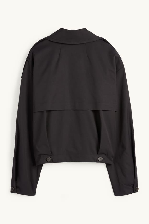 Dona - Gavardina crop - negre