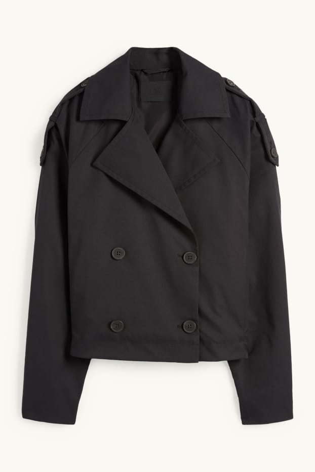 Dona - Gavardina crop - negre