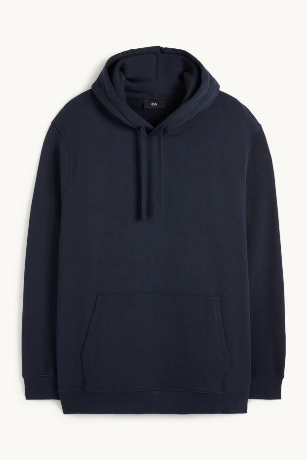 Heren - Hoodie - donkerblauw