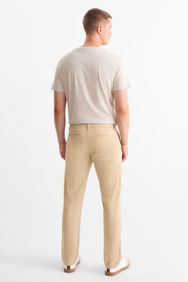 Pánské - Kalhoty chino - regular fit - béžová